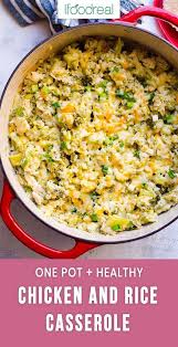 Healthy Chicken And Rice Casserole Recipe With Brown Rice And Brocco Healthy Casserole Recipes Skinny Meals Healthy Casserole Recipes Chicken Recipes Casserole