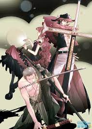 Perona Dracule Mihawk And Roronoa Zoro One Piece One Piece Pictures One Piece Manga One Piece