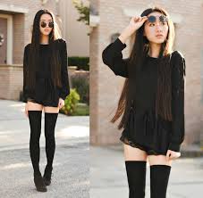 20 Style Tips On How To Wear Thigh High Socks Outfit Ideas Gurl Com High Socks Outfits Thigh High Socks Outfit Thigh High Socks