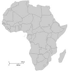 Vector illustration of africa black outline map with countries. File Blank Map Africa Svg Wikipedia