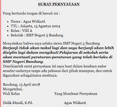 Upacara bendera berjalan dengan tertib. 99 Macam Contoh Surat Pernyataan Berbagai Keperluan Yang Baik Dan Benar Lengkap