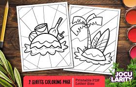 Available in pdf, epub and kindle. Funny Summer Beach Coloring Page Graphic By Jocularityart Creative Fabrica