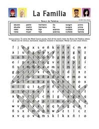 We did not find results for: La Familia Extended Family Spanish Family Word Search Worksheet