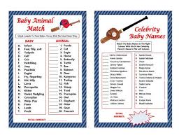 Baseball Baby Shower Game Red And Blue Baseball Theme Baby Etsy Baby Shower Game Cards Baseball Baby Shower Baseball Baby