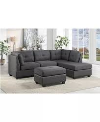 Homelegance Alamo 2pc Sectional Sofa Reviews Furniture Macy S In 2020 Sectional Sofa Furniture Home Living Room
