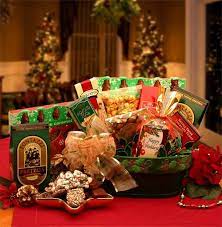 A Merry Christmas Greeting Gift Unique Holiday Gift Baskets Christmas Food Gift Baskets Sweet Christmas