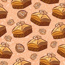 Stair riser decals, stair stickers, stair riser decal stickers, bird floral stair riser decals, sr138. Vector Seamless Pattern With Traditional Middle Eastern Dessert Baklava With Walnut Hand Drawn Doodle Objects On Floral Ornament With Swirls On Light Beige Background Print Whapping Paper Design Ù…ÙˆÙ‚Ø¹ ØªØµÙ…ÙŠÙ…ÙŠ
