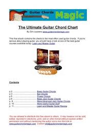 The Ultimate Guitar Chord Chart Guitar Chords Magic