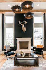 Black Accent Wall Living Room Fireplace Seating Black Accent Wall Ginger Curtis Urbanology Fireplace Seating Accent Walls In Living Room Home Decor Styles