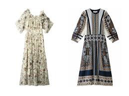 おすすめの人気 秋冬ファッション sea new york シー ニューヨーク のロングスリーブミディプリントドレス etre tokyo エトレトウキョウ のワンショルダーフラワーワンピース おすすめファッション通販アイテム レディースファッショ ファッション レディース