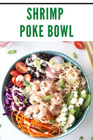 Add garlic and onion and cook over low heat for 3 minutes without browning the garlic. Shrimp Poke Bowl Allergy Free Alaska