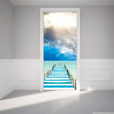 Sticker Porte 204 X 83 Cm Ponton Deco Stickers Deco Autocollants De Porte