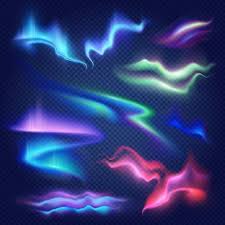 Colorful Aurora Borealis Transparent Set Free Vector Freepik Freevector Galaxy Night Lights Shine In 2020 Aurora Abstract Textured Background