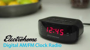 Never miss your alarm with this onn clock radio that includes a battery backup that saves your settings even if the power goes out. Digital Am Fm Clock Radio 7c Electrohome Electrohome