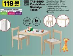 Bim Bebek Masa Sandalye