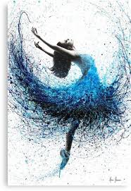 Ocean Mist Dance Canvas Print By Ashvin Harrison In 2021 Ballet Art Dancers Art Dance Paintings