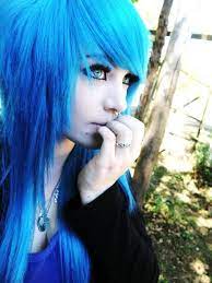 Cute blonde and blue scene hair. Google Image Result For Http Data Whicdn Com Images 4321824 39822 42672573563 Emo Hair Medium Hair Styles Scene Hair
