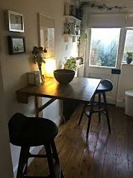 Wall Mounted Dining Table Kitchen Foldable Oak Made To Order 3 4 Weeks Wall Mounted Dining Table Dining Table In Kitchen Kitchen Table Settings