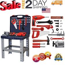 Black And Decker Toy Workbench Replacement Parts Children Work Bench Tool Set Kids Play Diy Tools Construction Toy Kit Workbench Gionallc Construction Toy Toys Kids Workbench