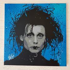 Un Pinocchio moderne, un compte de fée pour adulte ... ce film m'a  transcendé... "EDWARD" Spray sur toile 30x30 Edward Scissorhands Edward aux  mains d'argent Tim Burton