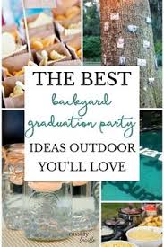 Corn and potatoes are an added side dish that pairs well and are super cheap! 55 Graduation Party Ideas Food Outdoor In 2021 Graduation Party Outdoor Graduation Parties Graduation Party Decor