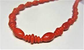 Lipstick Red Glass Beaded Long Necklace Vintage 1950s Round Etsy Glass Beads Glass Bead Necklace Red Glass
