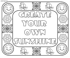 Create Your Own Sunshine Sayings Coloring Page Sayings Coloring Pages Free Printable Create Y Name Coloring Pages Coloring Pages Coloring Pages For Teenagers