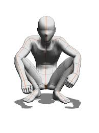 쪼그려 앉기(slavic squat) - CLIP STUDIO ASSETS