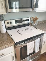 Stove Top Cover Custom Wooden Stove Cover Personalized Stove With Images Stove Top Cover Stove Cover Ceramic Stove Top