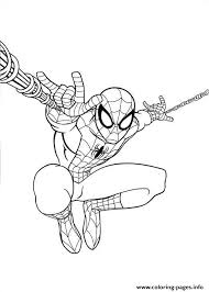 Print Ultimate Spiderman Jump Coloring Pages Spiderman Coloring Superhero Coloring Pages Spiderman Painting