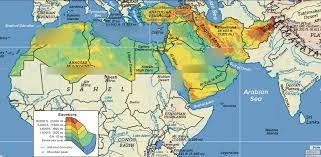 Review the map and then select. Middle East And North Africa Physical Map Diagram Quizlet