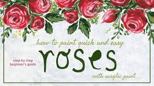 Maybe you would like to learn more about one of these? How To Paint Quick And Easy Roses With Acrylic Paint A Beginner S Guide Bonnie Lecat Skillshare