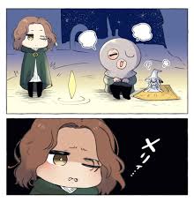 ranni the witch, tarnished, melina, prisoner, and miniature ranni (elden  ring) drawn by nijiomu | Danbooru