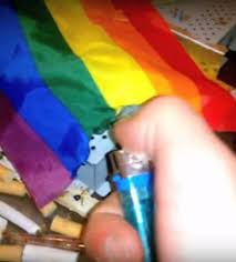 After leaving the club, martinez then travelled to the church and ripped down its flag. Video Barrow Terror Suspect Says Gays Look Nicer On Fire As He Burns Rainbow Flag The Mail