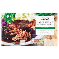 Apple cider, flour, pepper, shallots, olive oil, white onion and 15 more. Review Tesco Lamb Shank In Mint Gravy 450g