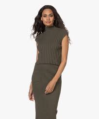 Skin Malin Mock Neck Cropped Top Cyprus Grove Cc15ak Cyprus Grove