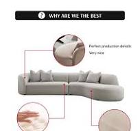 Kain Berbentuk Setengah Lingkaran Sofa Ruang Tamu Rumah Sofa Set Penjualan  Panas Desain Modern untuk Rumah Abu-abu Sudut Sofa Modular 5.0 Set