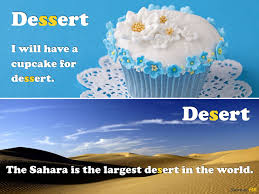The sahara desert is a natural barrier between north and central africa. English Spelling Dessert Vs Desert
