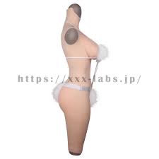 シリコンバスト シリコンスーツ 性転換 タートルネック 5分丈 袖無し 人工乳房 女装 偽