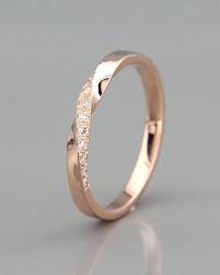 14k Rose Gold Mubius Ring Set With Diamonds Diamonds Mobius Etsy Wedding Ring Designs Wedding Rings Unique Wedding Ring Sets