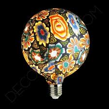 Things to do near taberna la bombilla. Bombilla Led Decorativa De Silicona Modelo Globo E27 Flores Fondo Negro Decocables