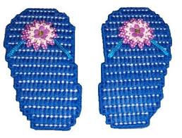 Plastic Canvas Really Neat Beach Feet Magnets PDF Format Instant Download