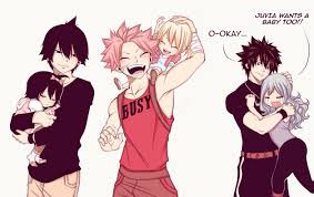 Zeref Natsu And Gruvia Nalu Fairy Tail Nalu Fairy Tail Love Fairy Tail Kids