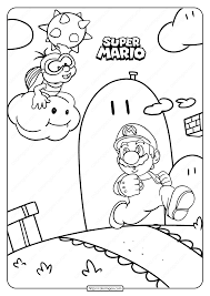 Such plenty of fun they could have and tell another kids. Free Printable Super Mario Game Coloring Page