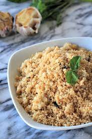 Roasted Garlic & Herb Whole Wheat Couscous | Easy Vegan Side Dish