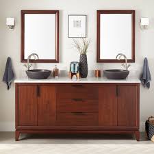 What are the shipping options for walnut bathroom vanities? Double Sink Walnut Vanity Signature Hardware
