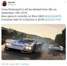 The expansion adds a new world tour career mode to forza 6 which microsoft says is good for 10 hours of additional racing. Forza Motorsport 6 Is Leaving Digital Stores Neogaf