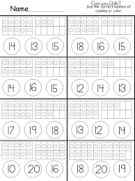 Thanks for the template by wunder3. Free Tens And Ones Printable Kindermomma Com