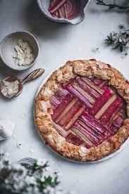 rhubarb almond galette rhubarb recipes tart recipes desserts