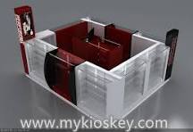 Modern Commercial cosmetic kiosk design for shopping mall